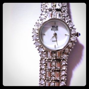 EUC Nolan Miller Crystal Watch